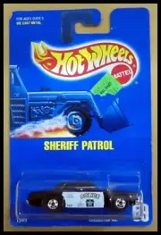 Hot Wheels Black & White Sheriff Patrol car #59 1991 Package Issues