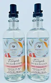 2 BATH & BODY WORKS AROMATHERAPY STEEPED INVIGORATION ROSE TANGERINE OIL MIST