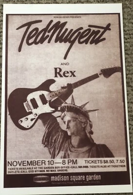 Tednugent And Rex Madison Square Garden Poster 11 x 17 (5)
