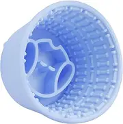 Dog Slow Feeder Lick Bowl, Dog Licking Mat Treat Dispenser, Slow Eating Dog Lick Bowl, Silicon Dog Slow Feeder Bucket with Anti Skid Suction Cup, Large Volume Slow Feeder Dog Bowl for Dogs (Blue)