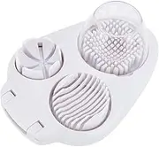 Perfk Egg Slicer for Hard Boiled Eggs Egg Dicer Chopper Manual Tool Home Egg Cutter Kitchen Utensils for Strawberry Salad Mushrooms