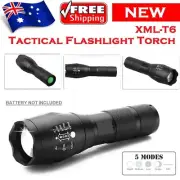 XML-T6 Tactical Flashlight Torch Super Bright Outdoor Camping LED Zoomable Torch