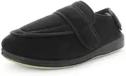 NEW Panda Edison Fabric Slippers 9 Black Mens Loafer Comfort Warm Shoe