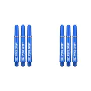 2x 3pc Target Pro Grip Polycarbonate Spin Shaft Multipack Short - Blue