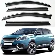 Side Window Deflector, Compatible with Peugeot 5008 2017-2022 Car Window Visor Vent Shade Rain