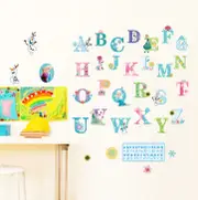 Frozen Elsa Anna Wall Sticker Removable Alphabet Kid Girl Room Decorl Mural