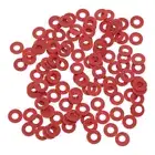 100Pcs Fiber Washer Insulation Washer Flat Washer Red Flat Washers