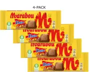 4 bars of Marabou Daim Chocolate Bar 200g - Swedish Candy Swedish Fika