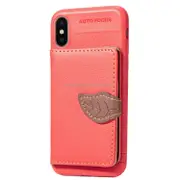 Litchi Texture Pu + Tpu Horizontal Flip Leather Case For Iphone Xs Max With Holder and Card Slots and Wallet and Photo Frame (Red)