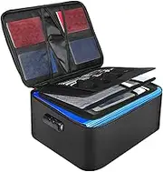 Fireproof Document Safe - Fireproof and Waterproof Document Safe, Expandable Document Bag with Lock, Multifunctional Document Storage
