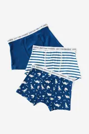 [Cotton On Kids] Cotton On Kids - 3 Pack Boys Underwear Trunk - In the navy/dino 1-2 IN THE NAVY/DINO