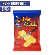 24 Pack X Chips Oman Original chilli flavor Potato Chips (25g) شبس عمان