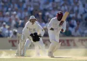 Brian Lara batting for the West Indies during the 4th Test ma- Cricket Photo 2