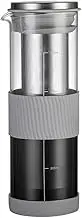 Binxind Portable Airtight Cold Brew Iced Coffee Maker Tea Infuser - 800Ml Cold Brew Coffee Kettle Brewing Glass Carafe Pitcher