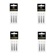 12pc Target Pro Grip Spin Shaft Dart Flight Stem Game Accessory Medium Clear