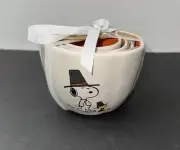 Rae Dunn x Peanuts Snoopy Woodstock Pilgrim Measuring Cups Set