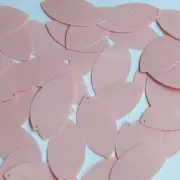 Navette Leaf Sequin 1.5" Light Pink Opaque Glossy High Shine Couture Paillettes