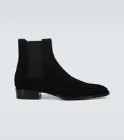 [Saint Laurent] Saint Laurent Wyatt suede Chelsea boots AU 8 black