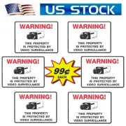 Stickers Decals For Home Store Windows Security Cameras In Use Monitoring System