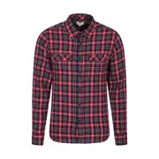 Mountain Warehouse Mens Trace Flannel Long-Sleeved Shirt