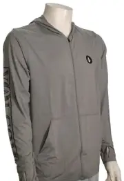 Volcom Rally LS Zip Surf Hoody - Heather Grey - New