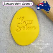 SWEET SIXTEEN Embosser 40mm by Custom Cookie Cutters Cake Decorating Fondant