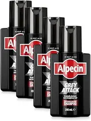 4x Alpecin Grey Attack Caffeine & Colour Shampoo