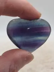 28g Fluorite Crystal Heart sphere Tower Gemstone Healing Gift