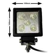 *LED WORK LAMP - TRACTOR HIGH OUTPUT FLOOD LIGHT 15w - 12v 24v - Waterproof*