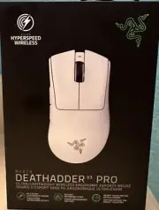 HYPERSPEED WIRELESS RAZER DEATHADDER V3 PRO-WHITE BRAND NEW Wireless Gaming Mous