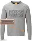 NWT Hugo Boss Orange Label By Hugo Boss Slim Fit LOGO Fleece Sweatshirt Size L