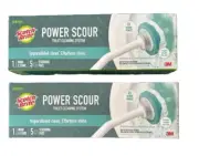 Scotch-Brite Power Scour Toilet Cleaning System 1 Wand Stand 5 Scrubbing Pads