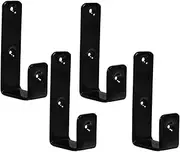 Vaguelly 4PCS Bunk Bed Ladder Hooks Heavy Duty Metal Utility Brackets Compact Design for Space Saving Easy to Use Hangers for Loft Bed Access and Safety
