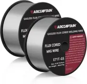 ARCCAPTAIN Flux Core Welding Wire .035", E71T-GS Mig 2LB, 0.035" 2pk