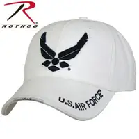 在飛比找蝦皮購物優惠-Rothco 空軍翼立體白色棒球帽雷射標9154
