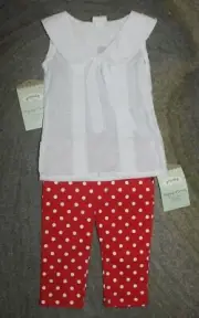 Persnickety 2 Piece Set (Laney Top & Red Capri) - Size 2 - NWT