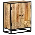Solid Mango Wood Hand Carved Sideboard Console Table Storage Cabinet vidaXL