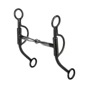 Tabelo Loomis Weld Cheek Snaffle Bit 5'' Brushed-Steel
