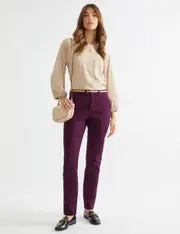 Katies Emerge Belted Chino Full Length Pant