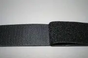 Hook and Loop Sew On Tape 50mm Black 1 metre