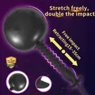 Thrusting Inflatable Anal Plug Silicone Expanding Dildo Butt Sex Toys Women Men
