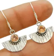 Treated Sapphire 925 Solid Sterling Silver Earrings Jewelry @B17-5