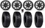 ITP Hurricane 15" Wheels Black 30" Intersect Tires Can-Am Defender