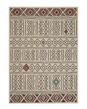 LR Home Evette Rios Southwestern Diamond Polypropylene Indoor/Outdoor Area Rug