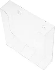 HOMSFOU Transparent File Organizer Wall Mounted Rack Pamphlet Holder for Office Vertical Document Stand Space Saving File Storage for Magazines Reports