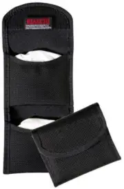 Bianchi 7328 AccuMold Flat Glove Pouch - Black, 22960