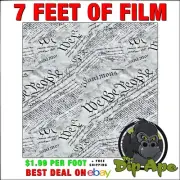 Hydrographic film we the people 2nd amendment script transparent 7' x 20"