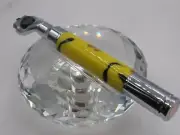 GORGEOUS HIGH QUALITY HANDMADE BULLET YELLOW CAMO ACRYLIC MACH 3 RAZOR HANDLE