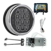 Lock Replacement Chrome Digital Keypad Electronic Lock As Shown