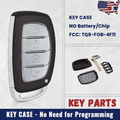 for Hyundai Tucson Sonata 2014-2021 Smart Remote Key Case Fob TQ8-FOB-4F11 4F03